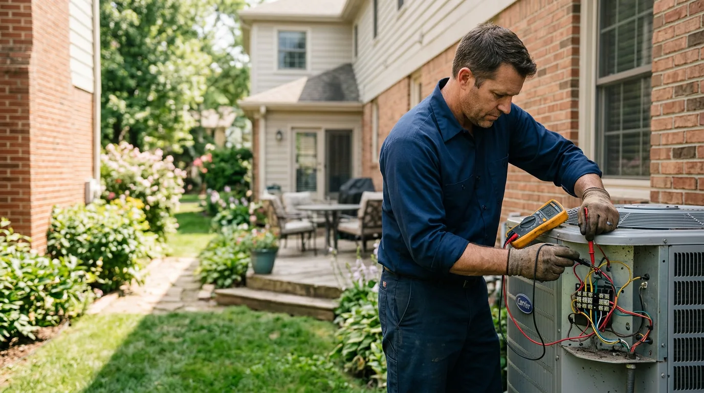 HVAC technician working near Petrolia, PA